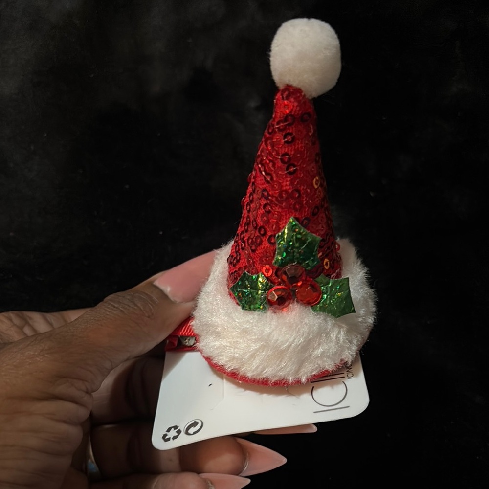 Icing Red and White Santa Hat Accessory